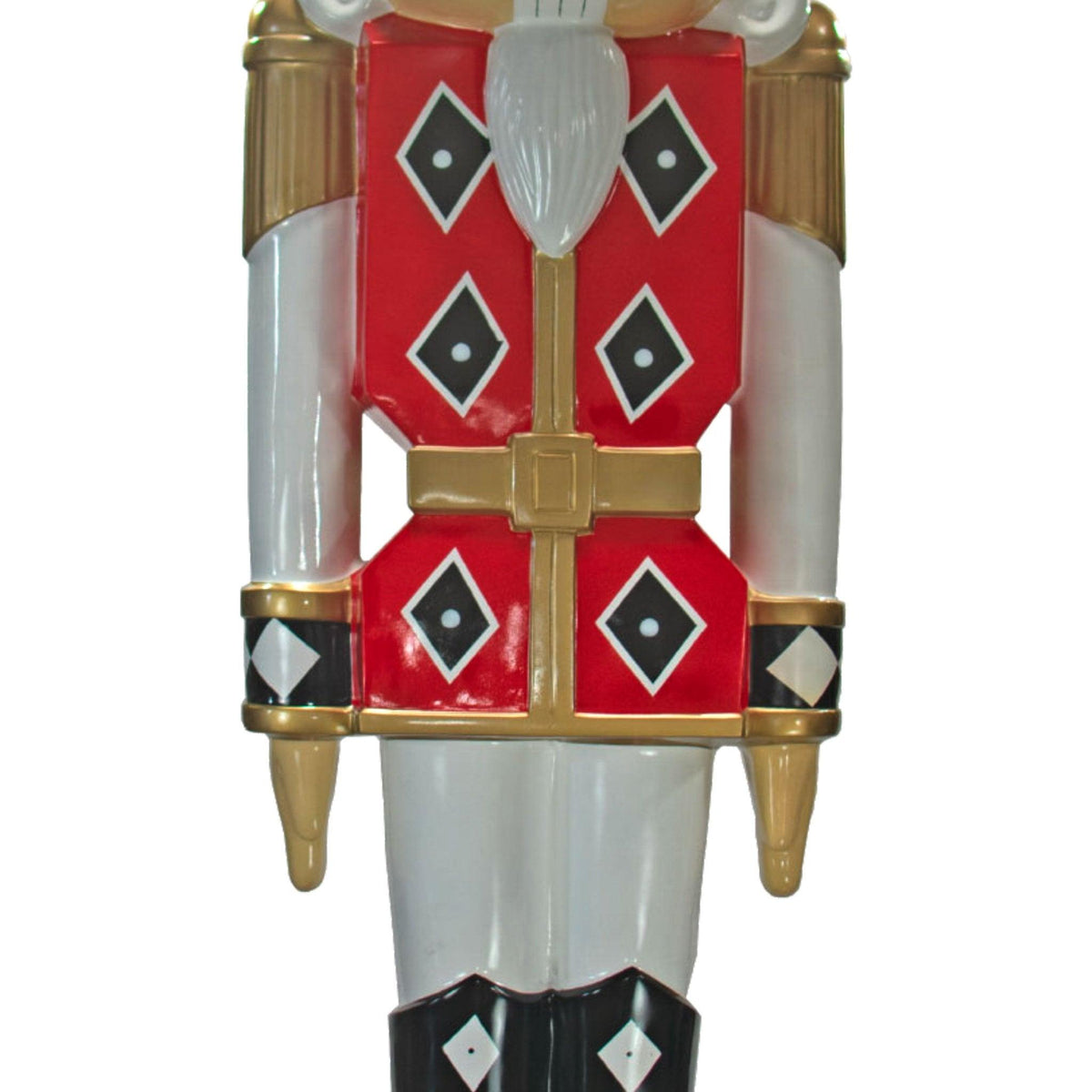 Lee Display's Brand New 12FT Red and White Checkered Fiberglass Nutcrackers on Sale and Available for Local Installation at leedisplay.com