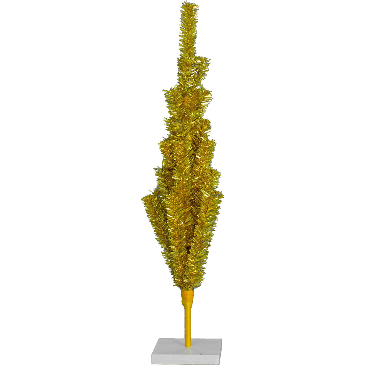 Gold Tinsel Tree with 1in Thin Brush