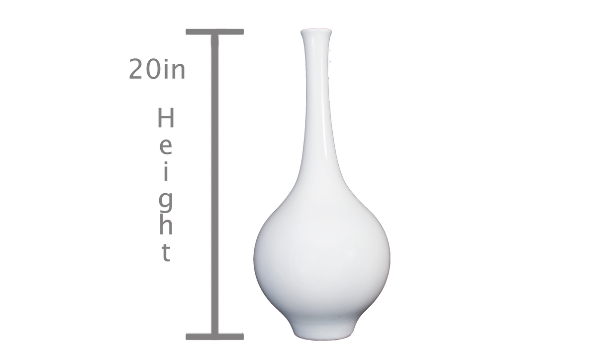 Lee Display's brand new 20in Hydria Ceramic Vase Shape with a High Gloss White Finish on sale at leedisplay.com