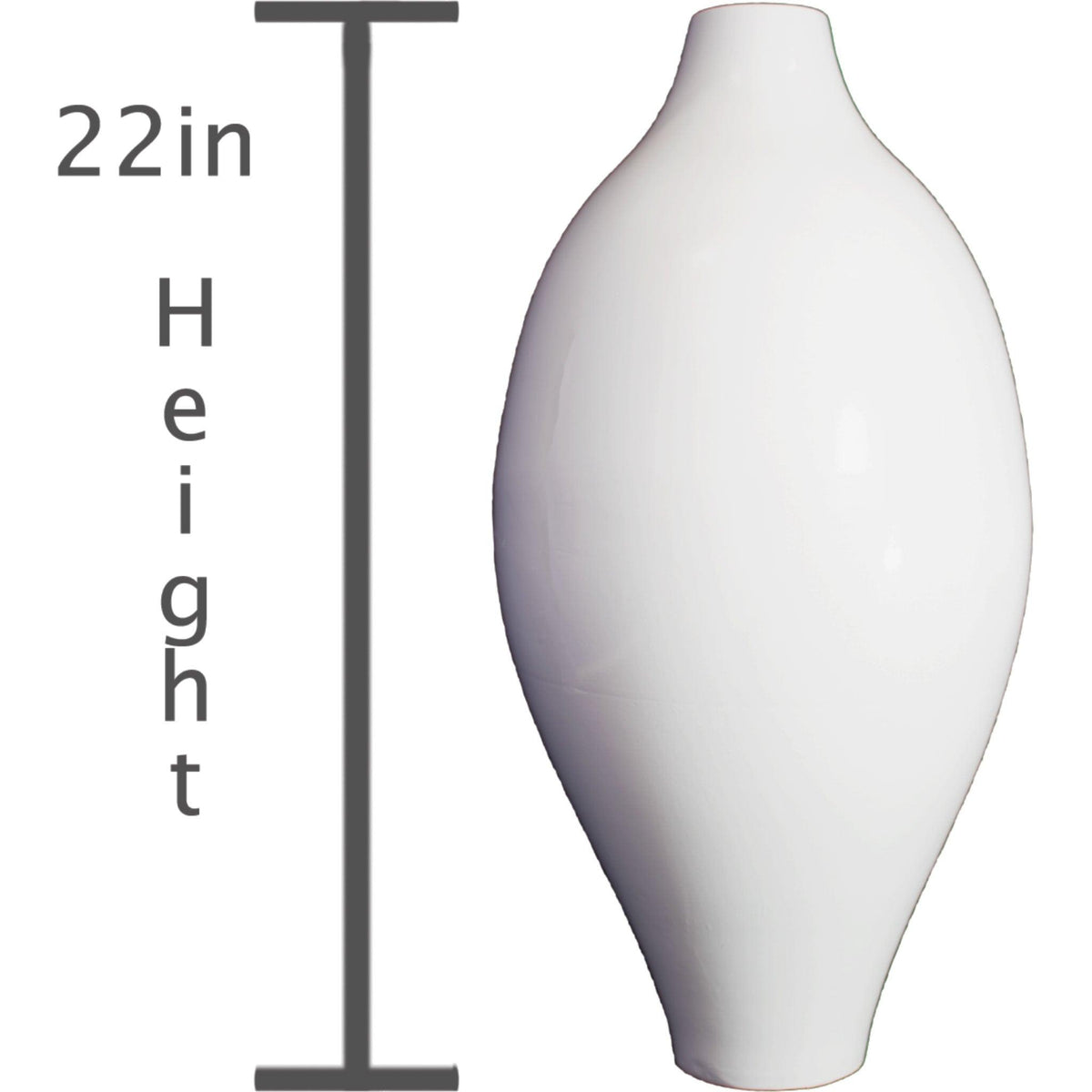 Lee Display's brand new 22in Amphora Ceramic Vase comes in a high gloss white finish on sale at leedisplay.com