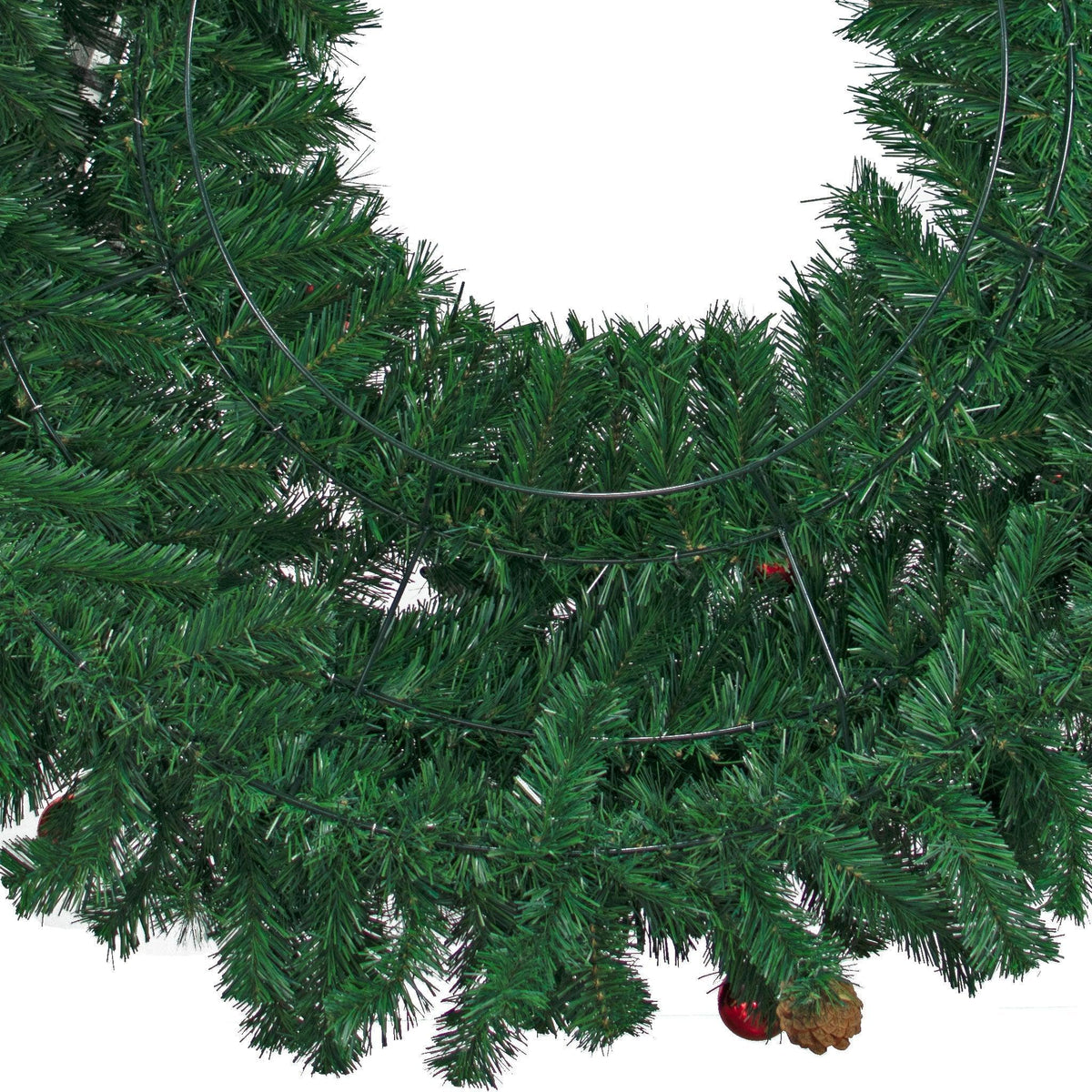 Lee Display's brand new and custom-designed 4FT Un-Lit Premier Pine Fir Christmas Wreaths available for purchase, rent, and installation services at leedisplay.com