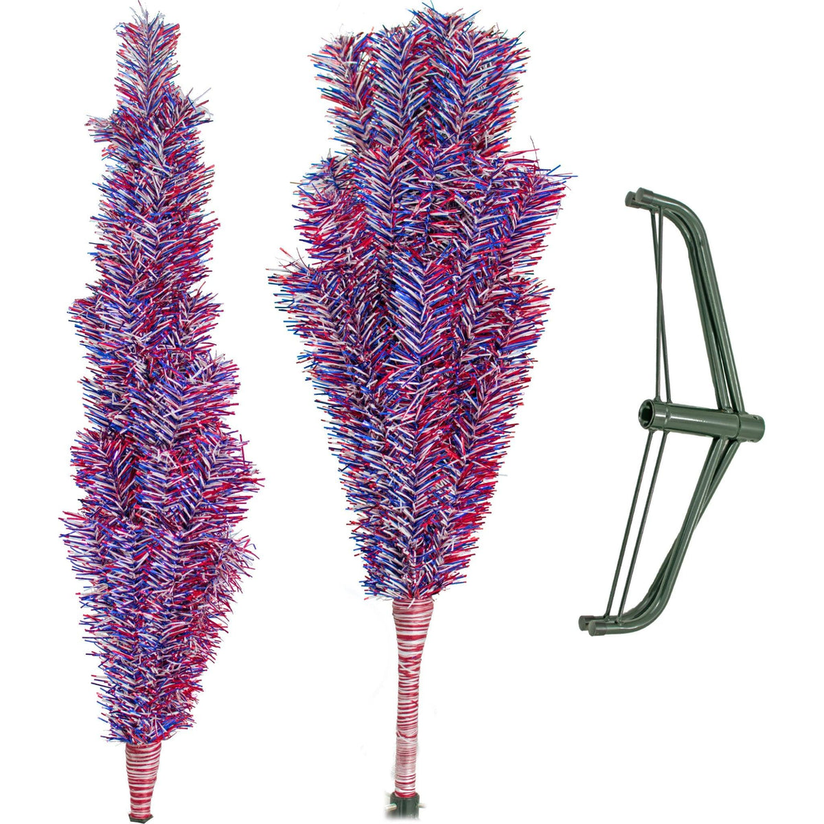 4th Of July Firework Tinsel Trees - Lee Display