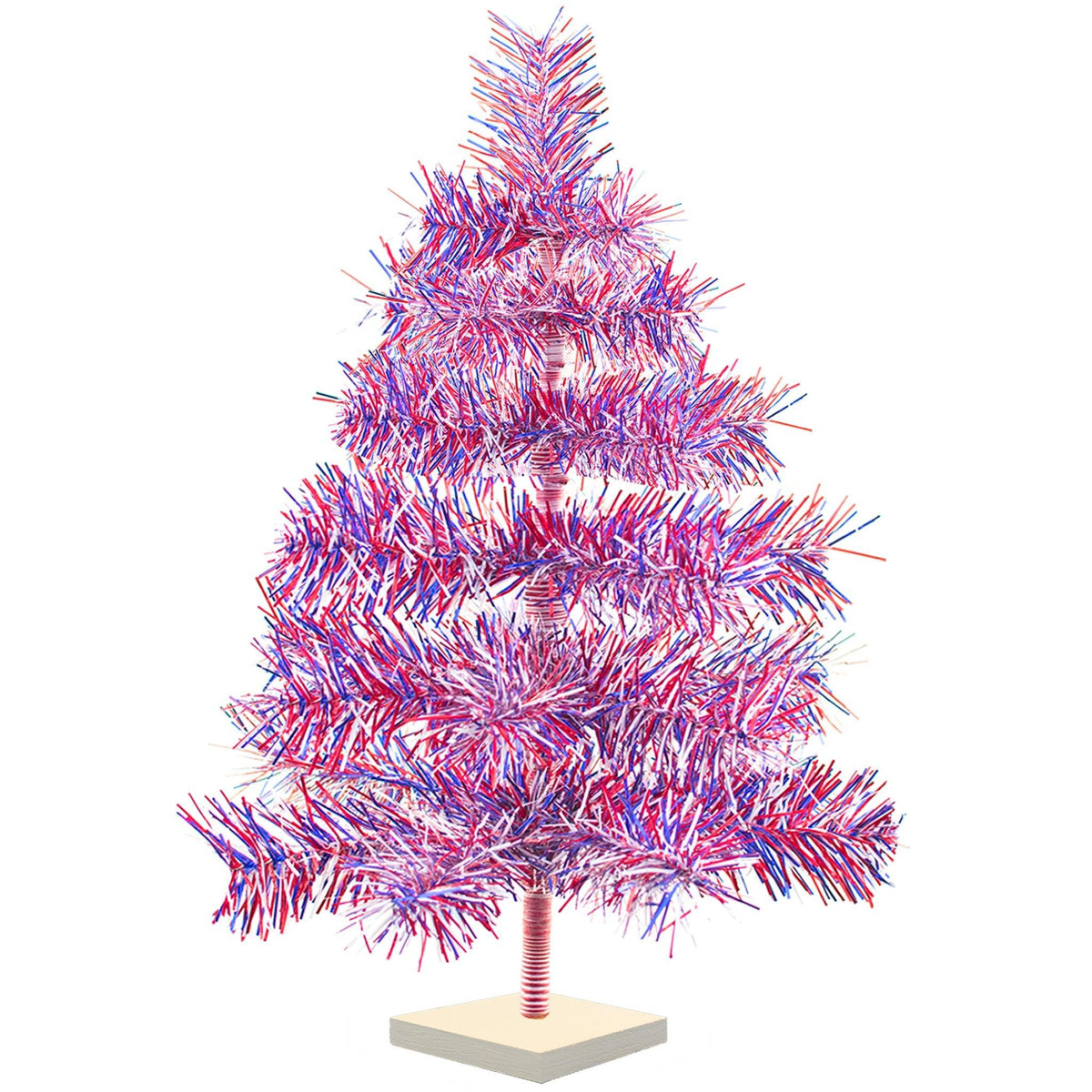 4th Of July Firework Tinsel Trees - Lee Display