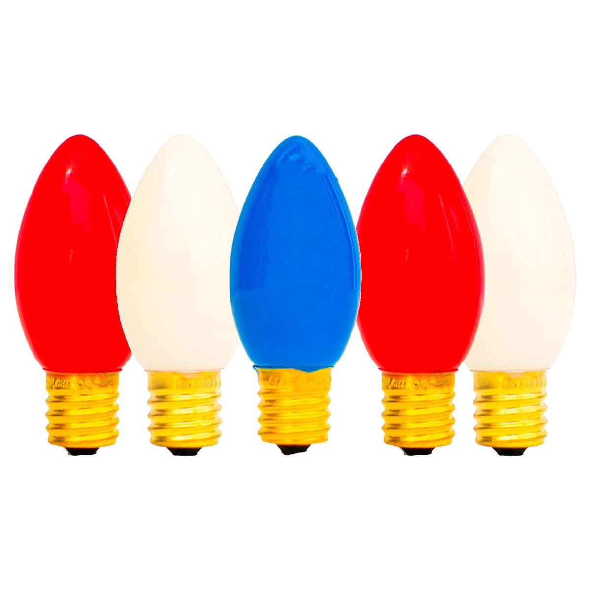 Lee Display offers your favorite Multi-Color 4th of July Red, White and Blue Lights sold with a 25FT Patio String Cord in a set!  On sale now at leedisplay.com