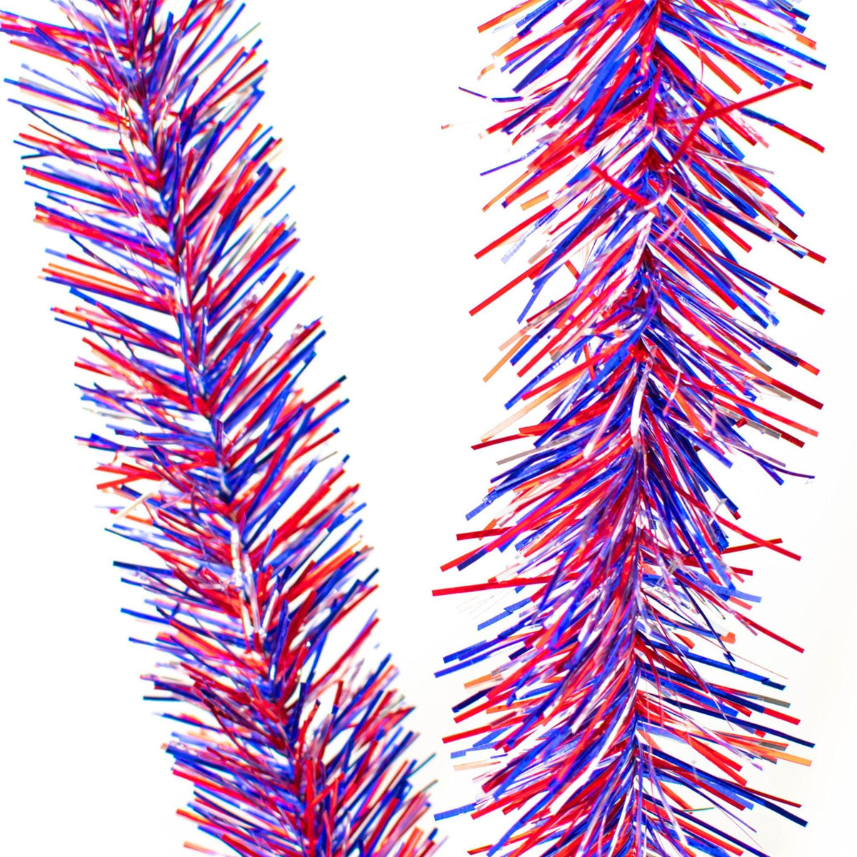 Lee Display's brand new 4th of July Tinsel Garlands and Fringe Embellishments on sale at leedisplay.com