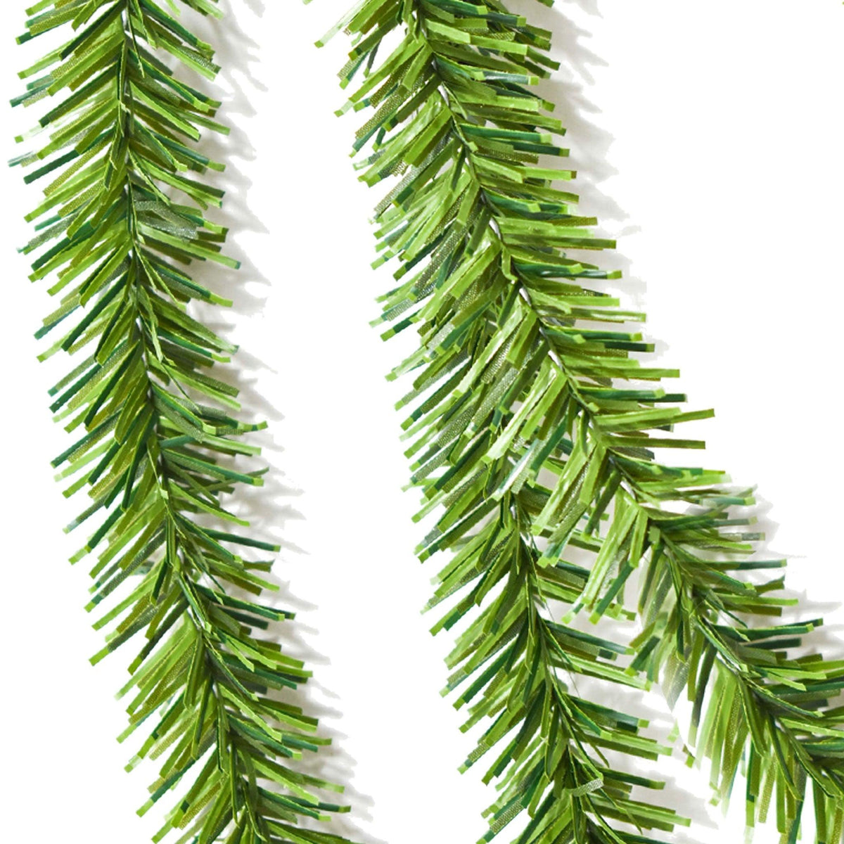 Lee Display's brand new 25ft Alpine Green Tinsel Garlands and Fringe Embellishments on sale now at leedisplay.com