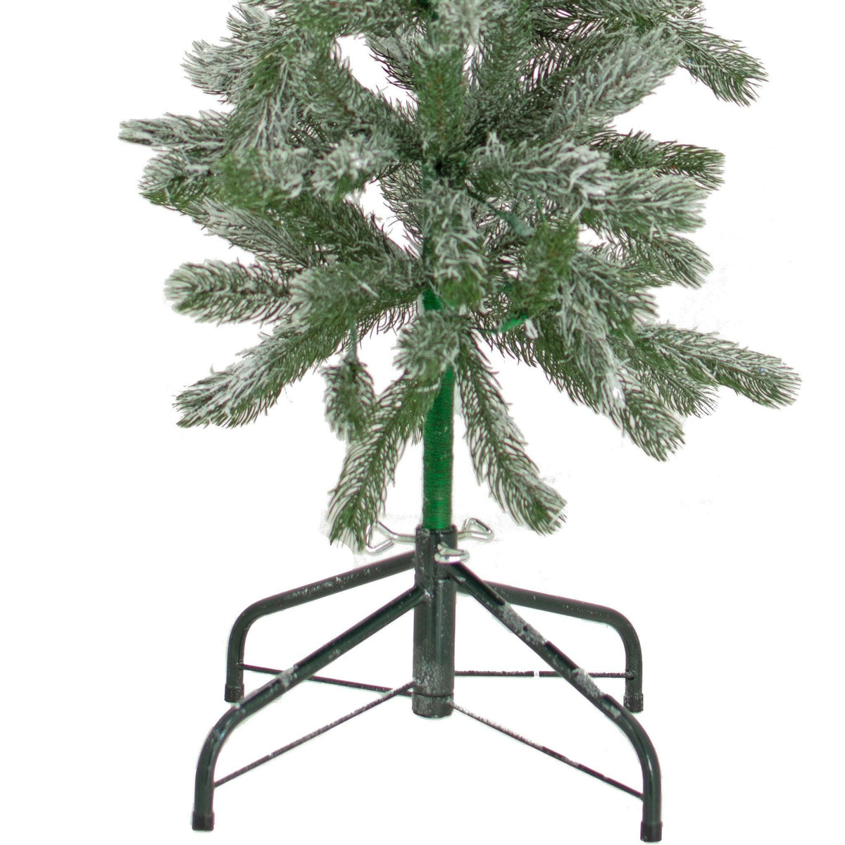 Lee Display's Aspen Green Flocked Christmas Tree Unlit and on sale at leedisplay.com