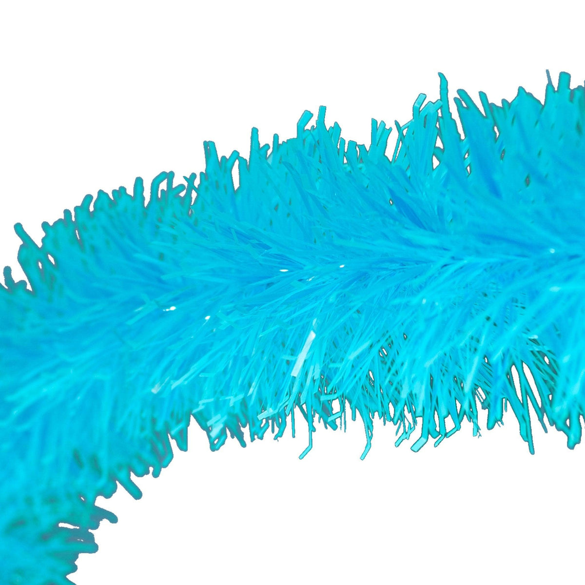 Lee Display's brand new 25ft Shiny Light Baby Blue Tinsel Garlands and Fringe Embellishments on sale at leedisplay.com