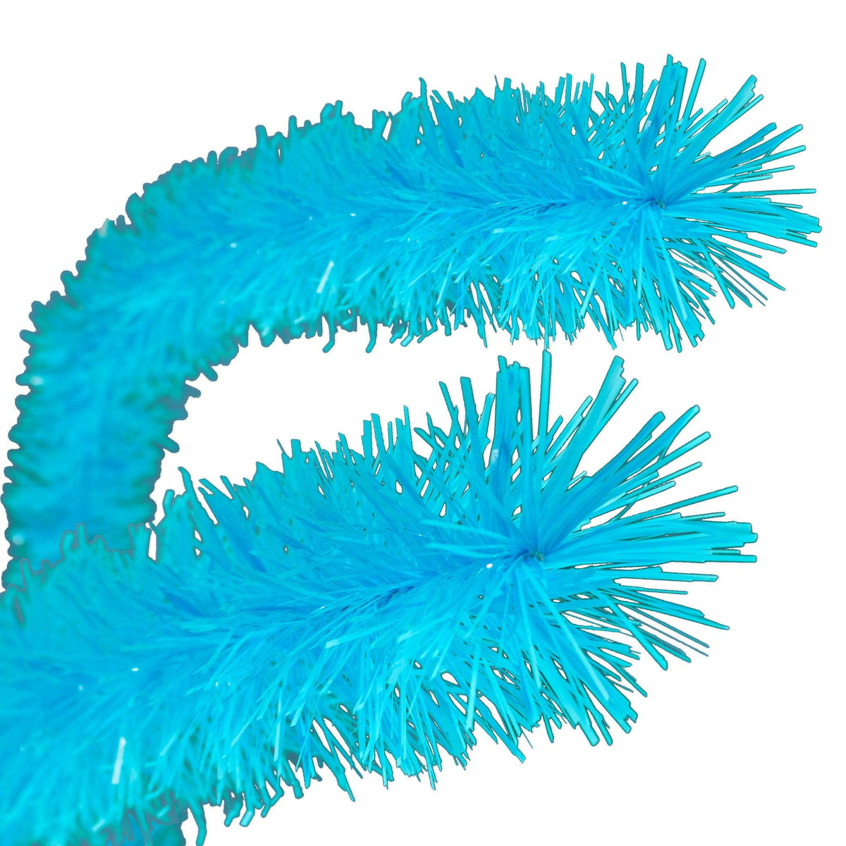 Lee Display's brand new 25ft Shiny Light Baby Blue Tinsel Garlands and Fringe Embellishments on sale at leedisplay.com