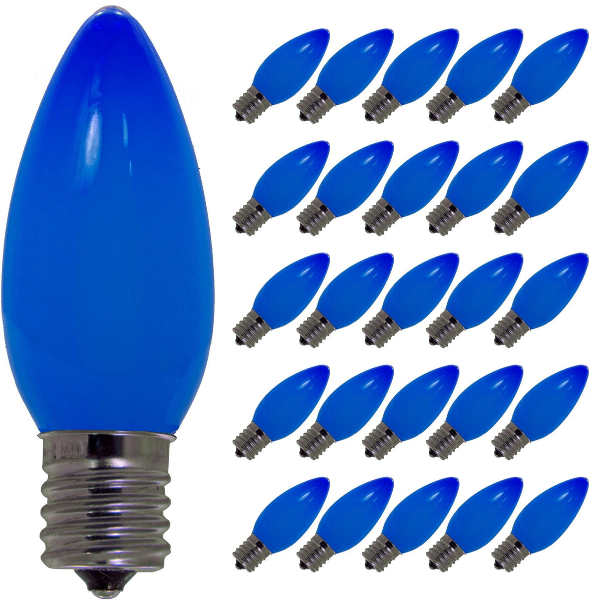 Blue Solid LED Light Bulbs - Lee Display