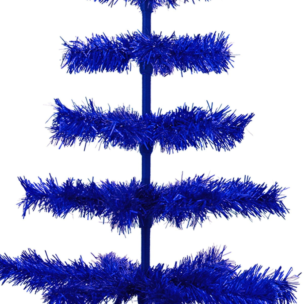 Blue Tinsel Christmas Tree - Lee Display