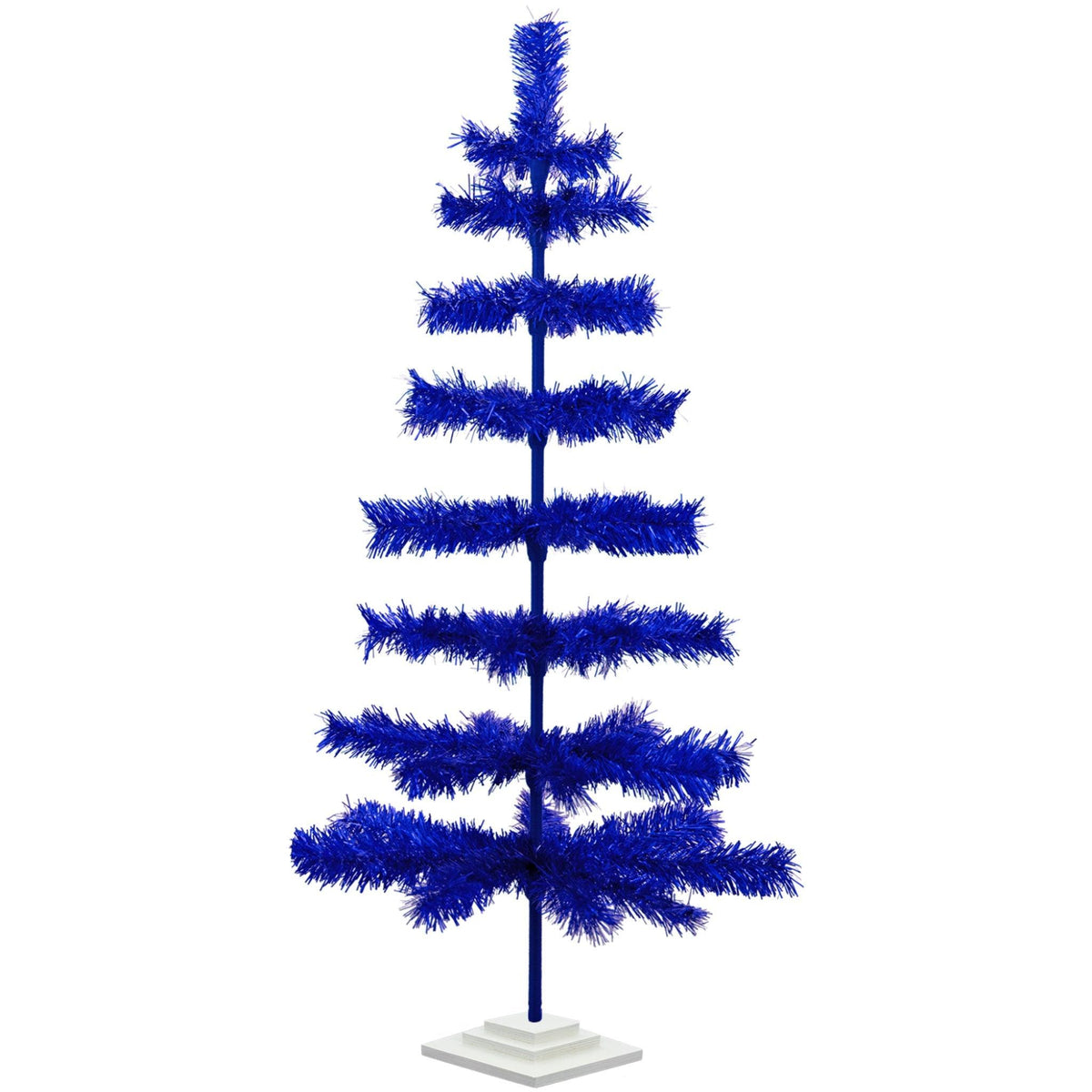 Blue Tinsel Christmas Tree - Lee Display