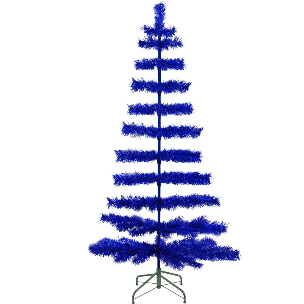 Blue Tinsel Christmas Tree - Lee Display