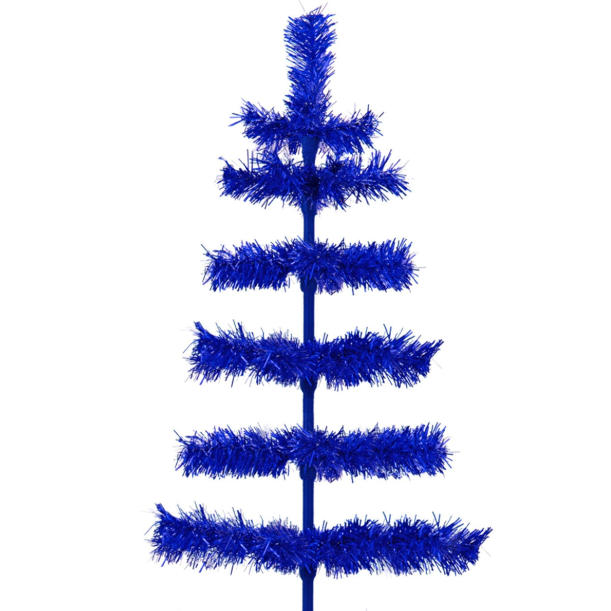 Blue Tinsel Christmas Tree - Lee Display