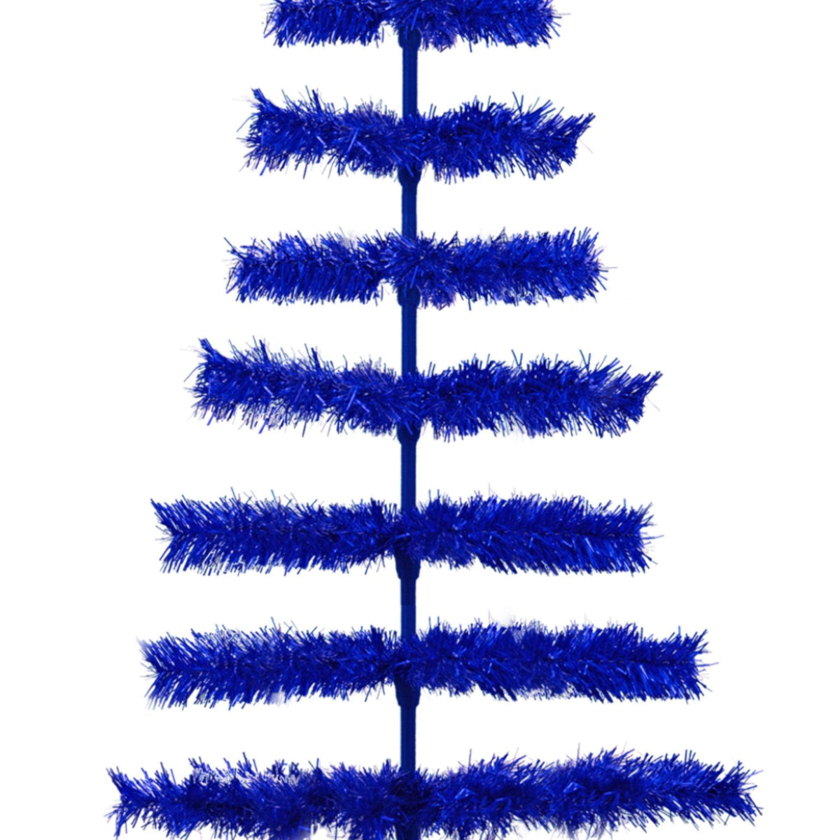 Blue Tinsel Christmas Tree - Lee Display