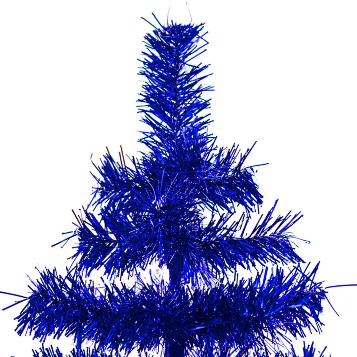 Blue Tinsel Christmas Tree - Lee Display