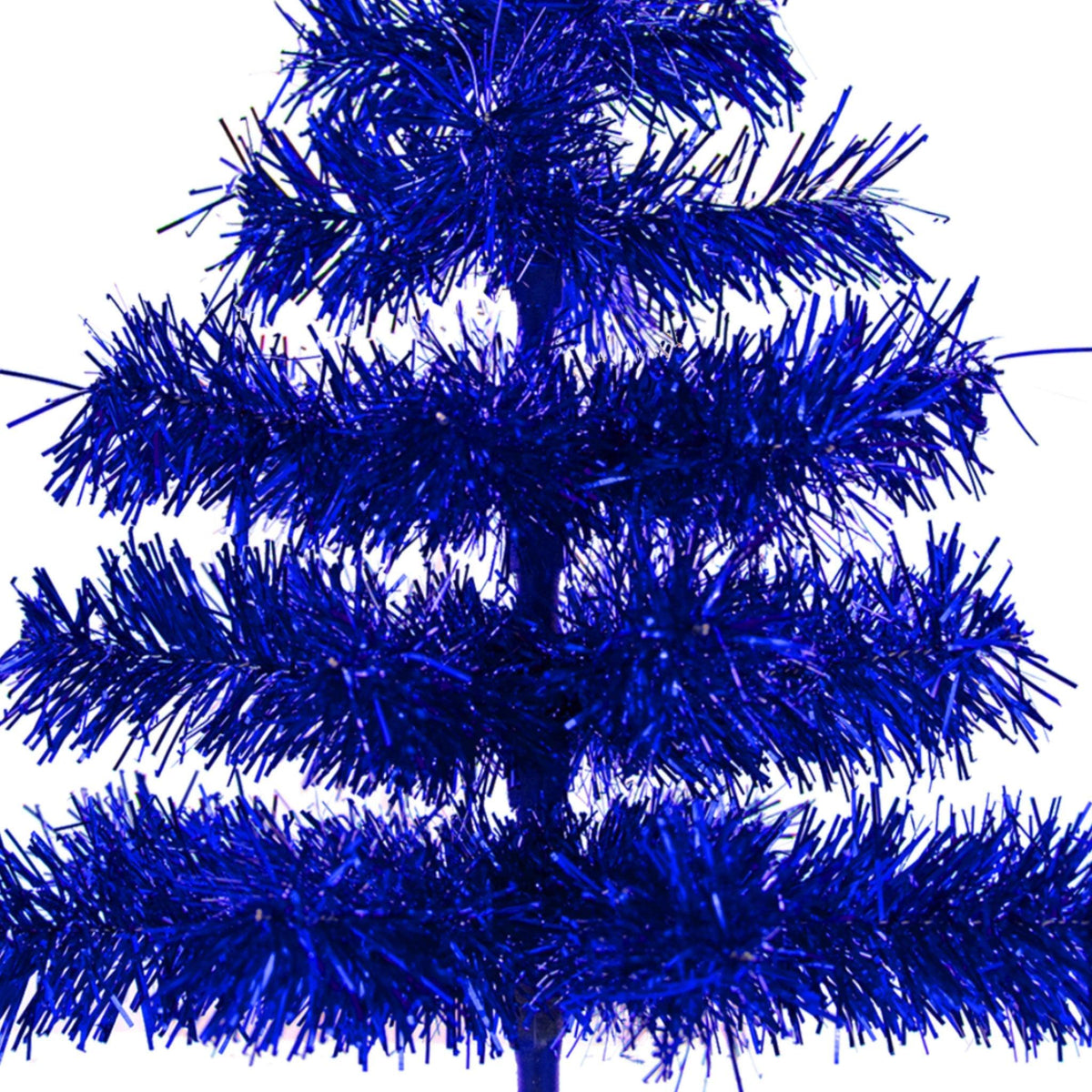 Blue Tinsel Christmas Tree - Lee Display