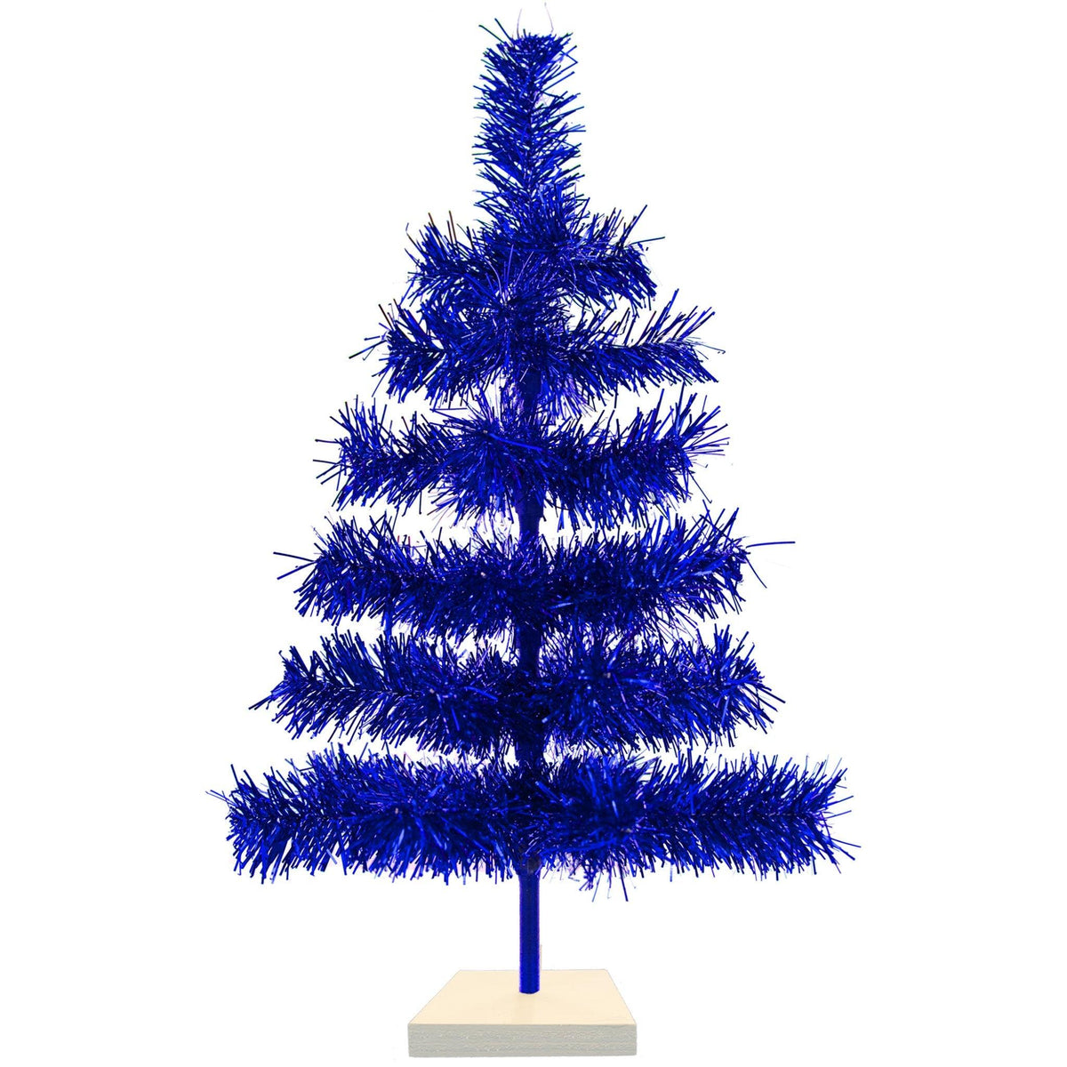 Blue Tinsel Christmas Tree - Lee Display