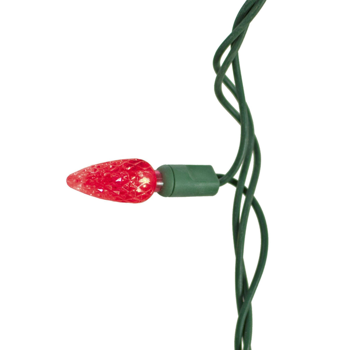 Purchase a brand new set of Lee Display's C6 LED Red Christmas String Lights with Green Wire at leedisplay.com