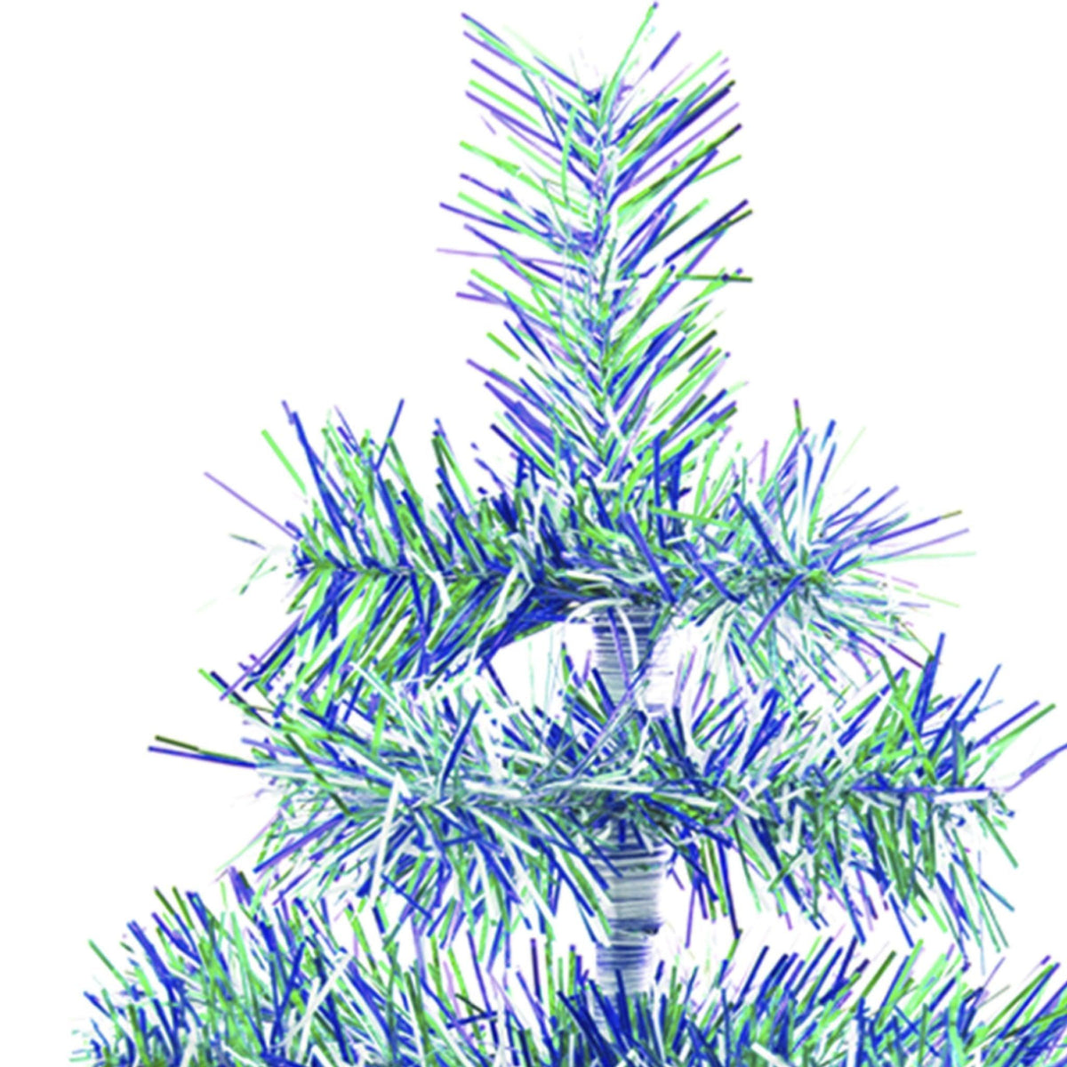 Earth Day-themed Multicolor Christmas Trees made by hand in the USA!  Decorate your holidays with a classic Tinsel Christmas Tree on sale at leedisplay.com