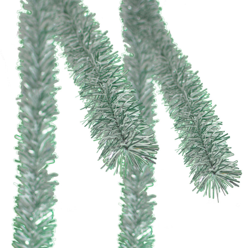 Lee Display's brand new 25ft Shiny White and Green Tinsel Garlands and Fringe Embellishments on sale at leedisplay.com