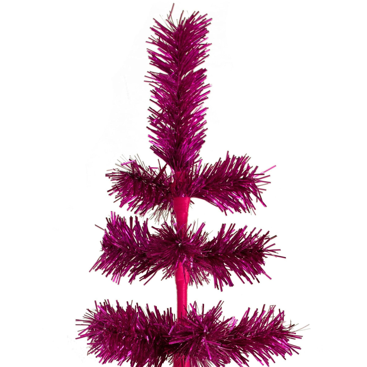 Fuchsia Tinsel Christmas Tree - Lee Display