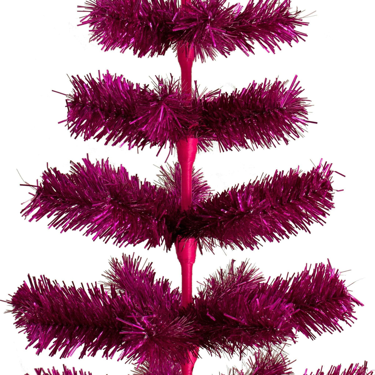 Fuchsia Tinsel Christmas Tree - Lee Display