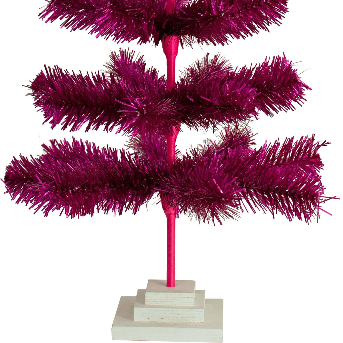 Fuchsia Tinsel Christmas Tree - Lee Display