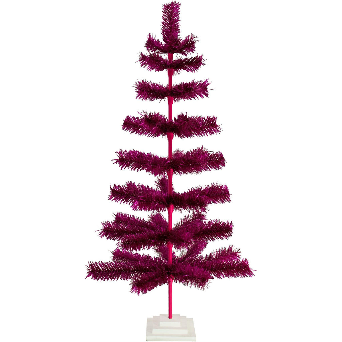 Fuchsia Tinsel Christmas Tree - Lee Display