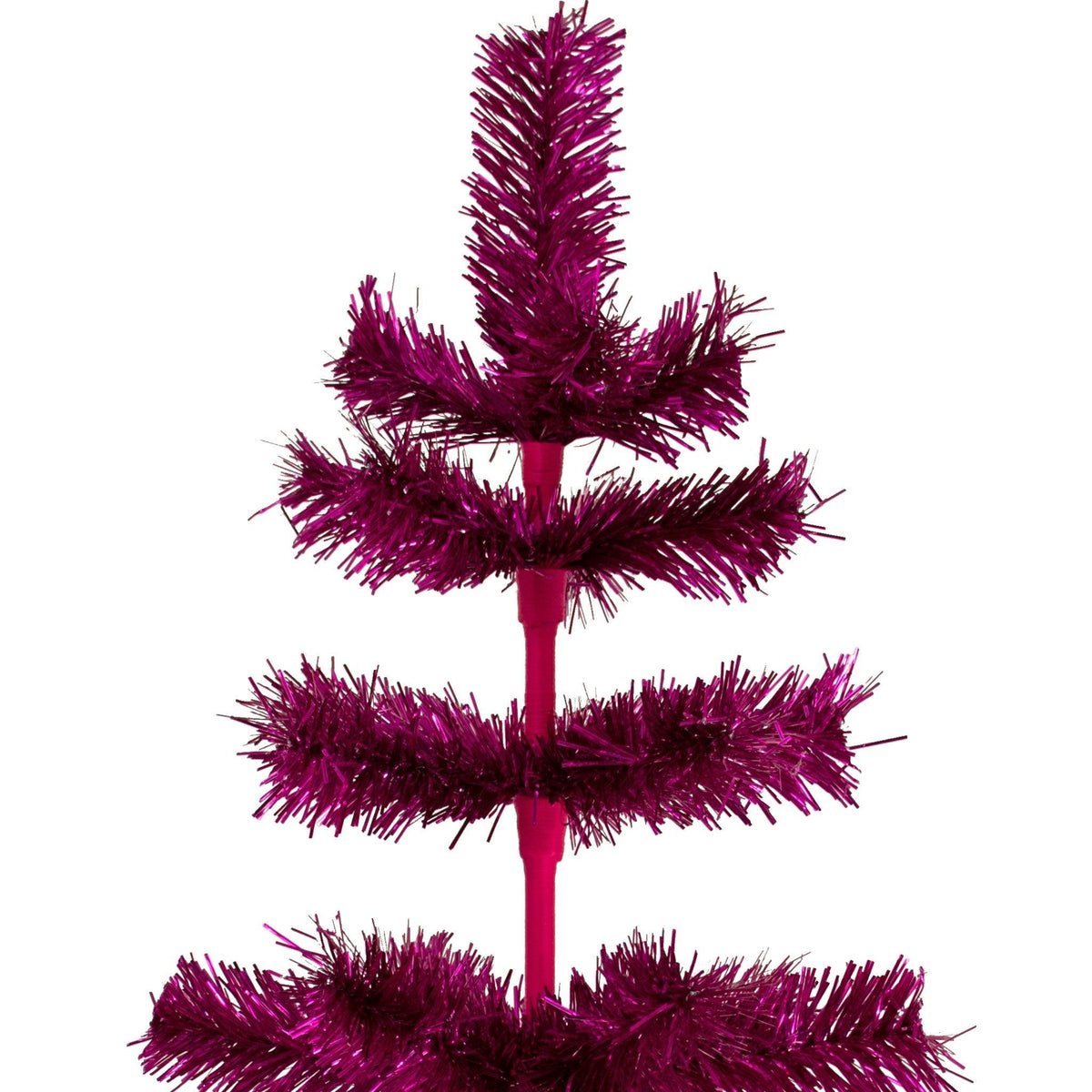 Fuchsia Tinsel Christmas Tree - Lee Display