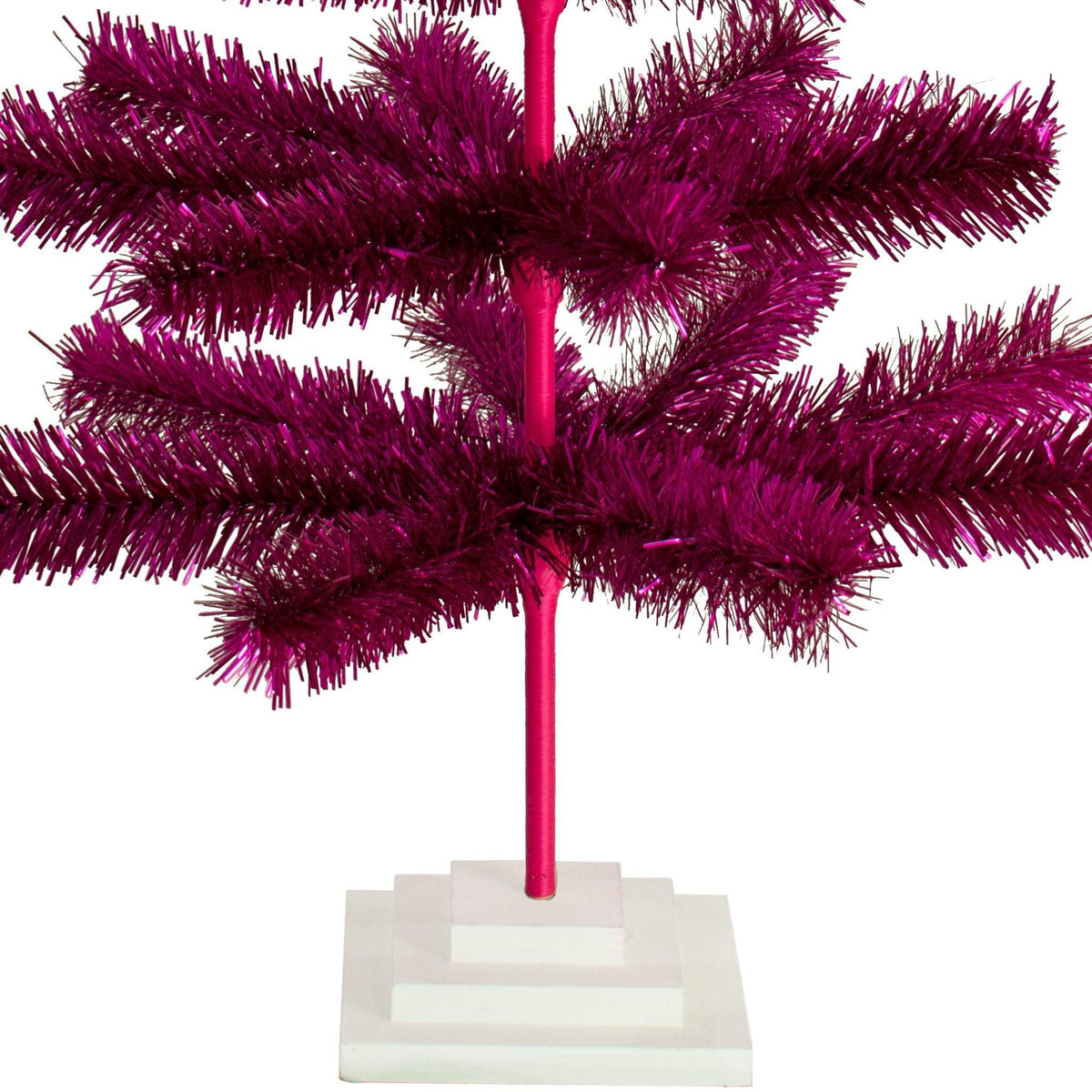 Fuchsia Tinsel Christmas Tree - Lee Display