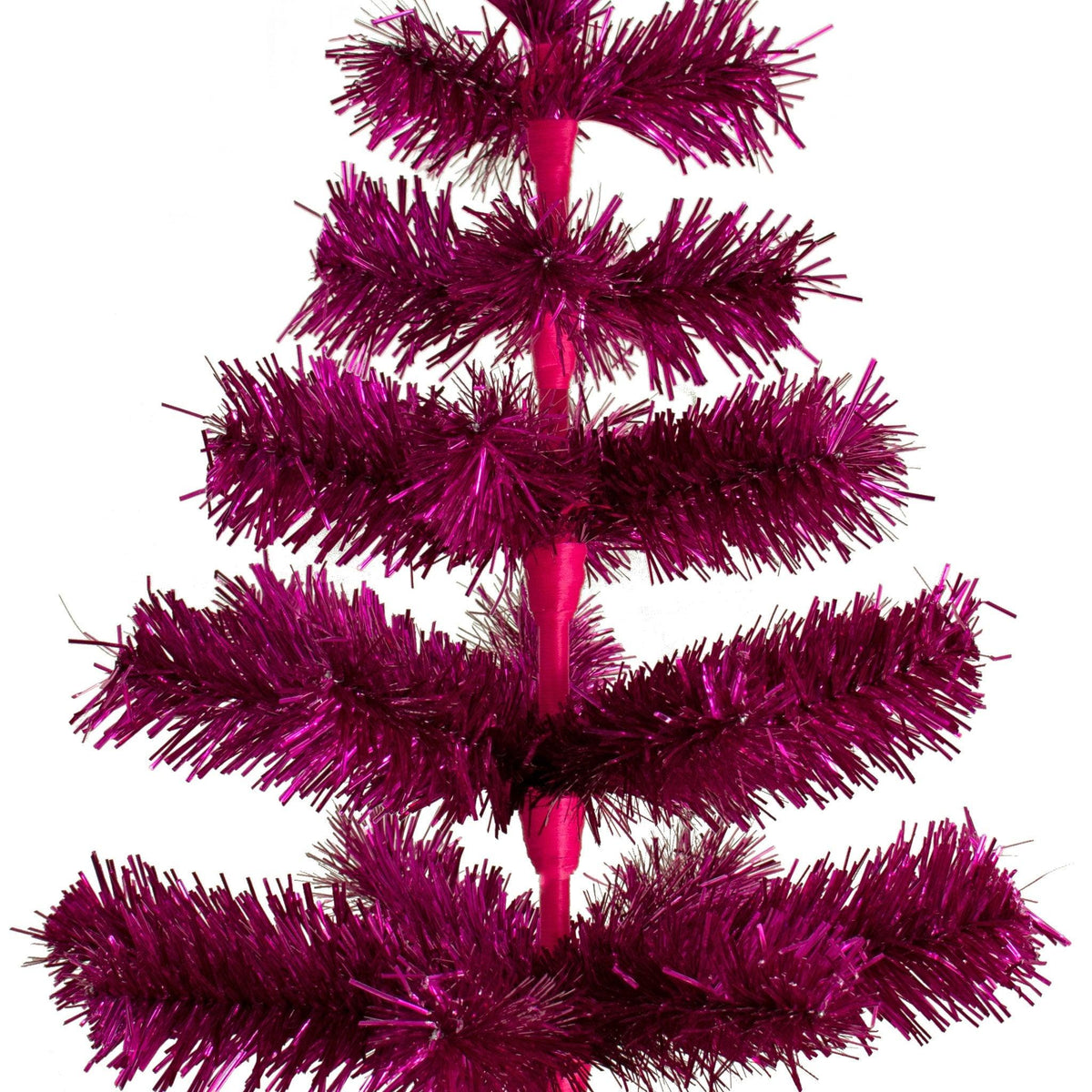 Fuchsia Tinsel Christmas Tree - Lee Display