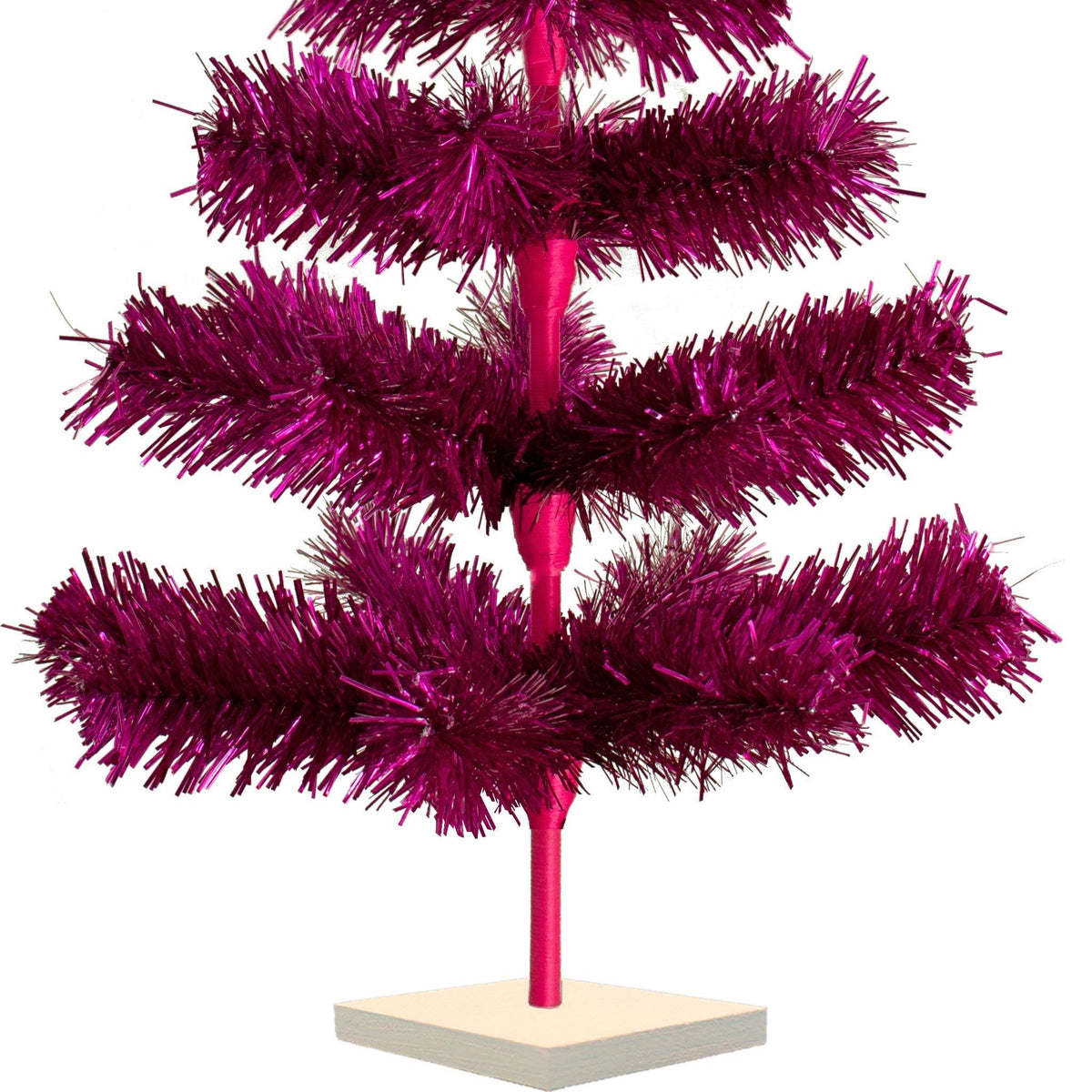 Fuchsia Tinsel Christmas Tree - Lee Display