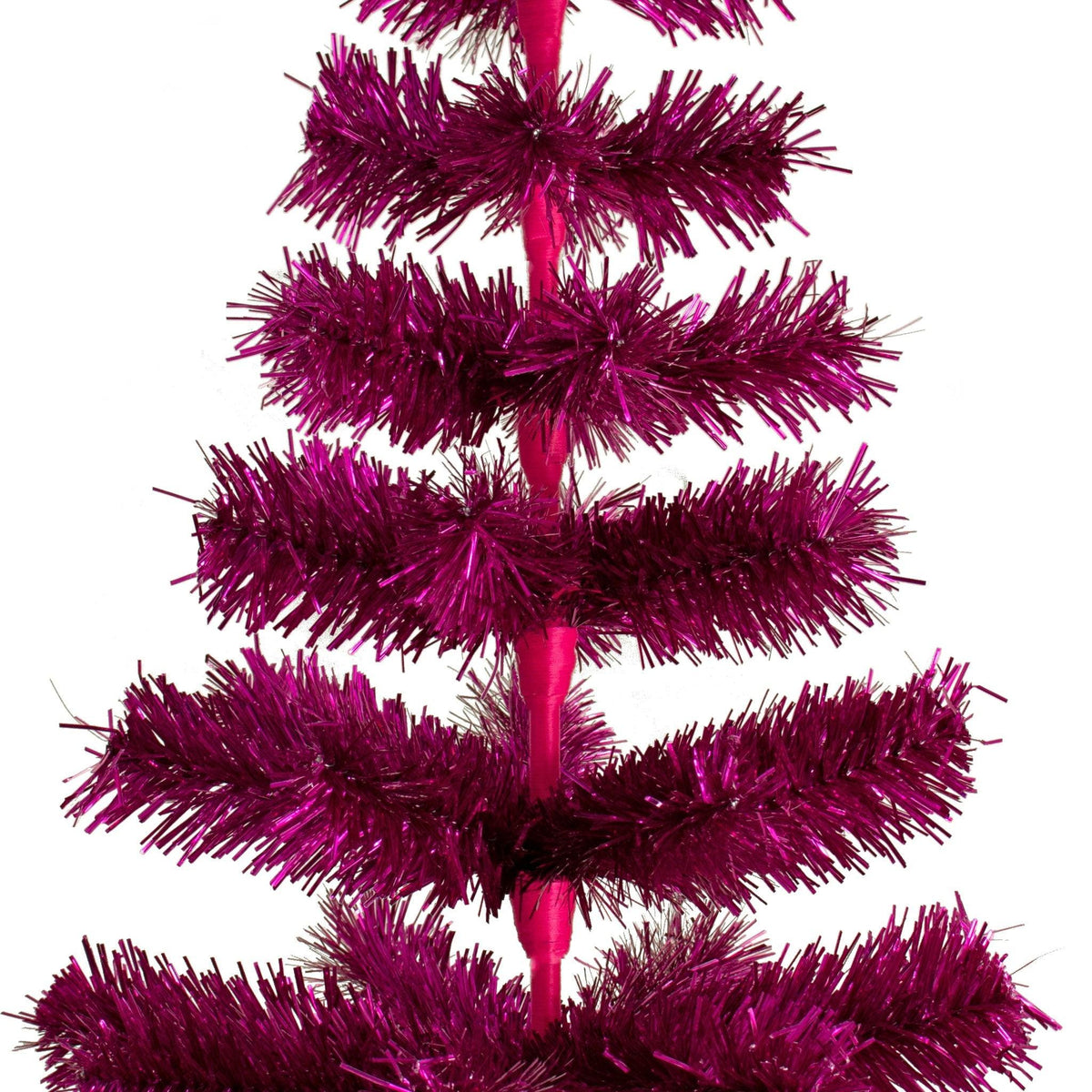 Fuchsia Tinsel Christmas Tree - Lee Display