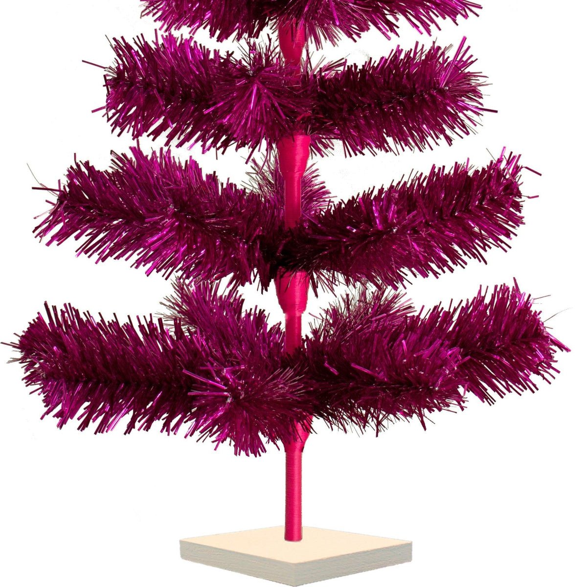 Fuchsia Tinsel Christmas Tree - Lee Display