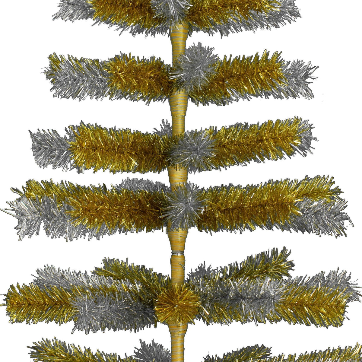 Gold & Silver Mixed Tinsel Christmas Tree - Lee Display