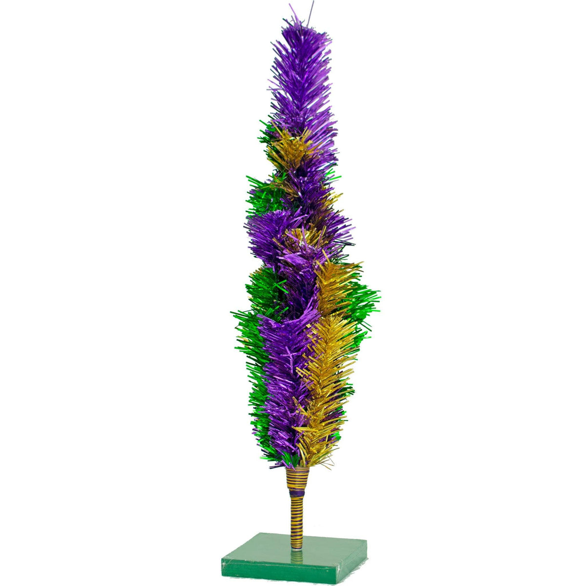 Introducing Lee Display's brand new Purple, Green, & Gold Christmas Trees made by hand in the USA!    Decorate your holidays with a classic Mardi Gras-themed Tinsel Christmas Tree on sale at leedisplay.com