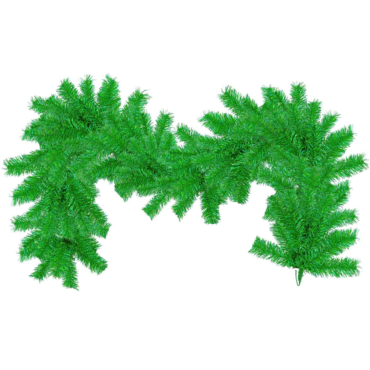 Shop for Lee Display's brand new 6FT Metallic Green Tinsel Brush Garlands on sale now at leedisplay.com.  