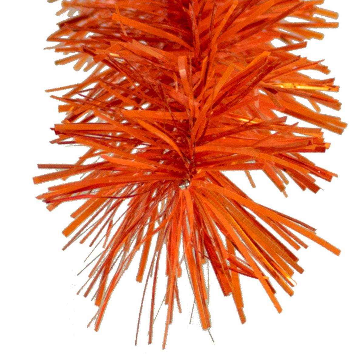 Metallic Orange Tinsel Garlands for your Halloween Decorations made by Lee Display on sale now at lee display.com