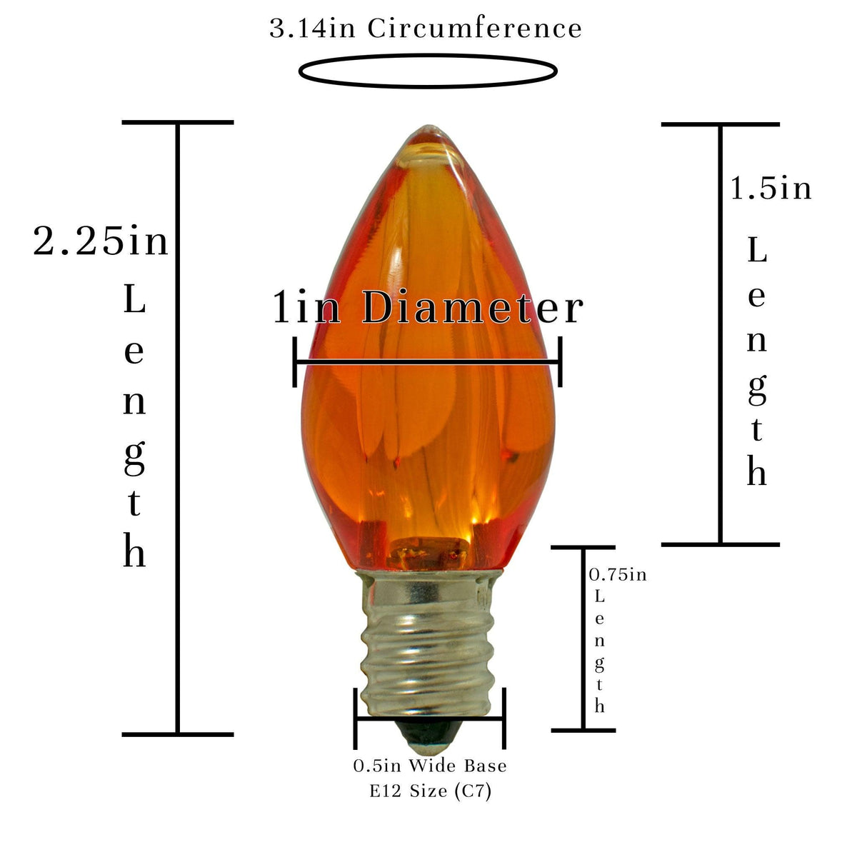 Orange LED Light Bulbs - Lee Display