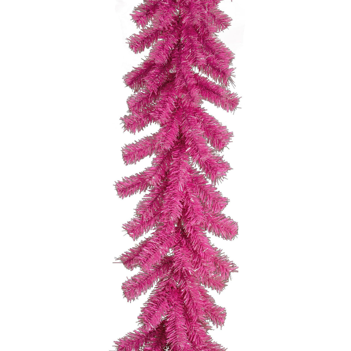   Shop for Lee Display's brand new 6FT Pink and Silver Tinsel Brush Garlands on sale now at leedisplay.com.