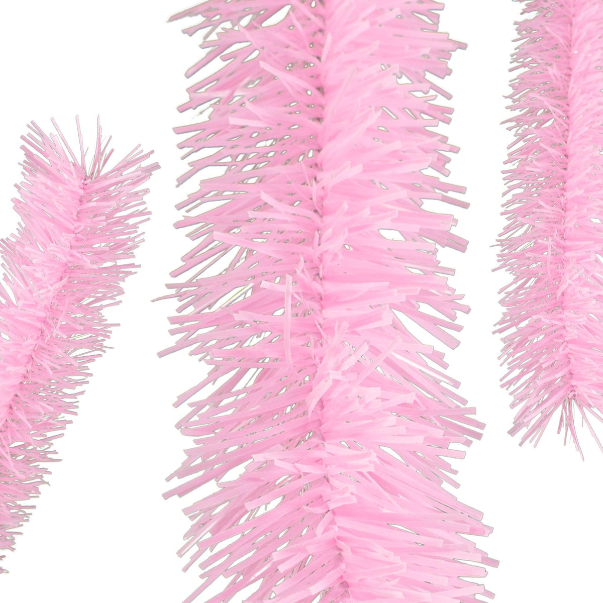 Lee Display's brand new 25FT Shiny Pink Tinsel Garlands and Fringe Embellishments on sale at leedisplay.com