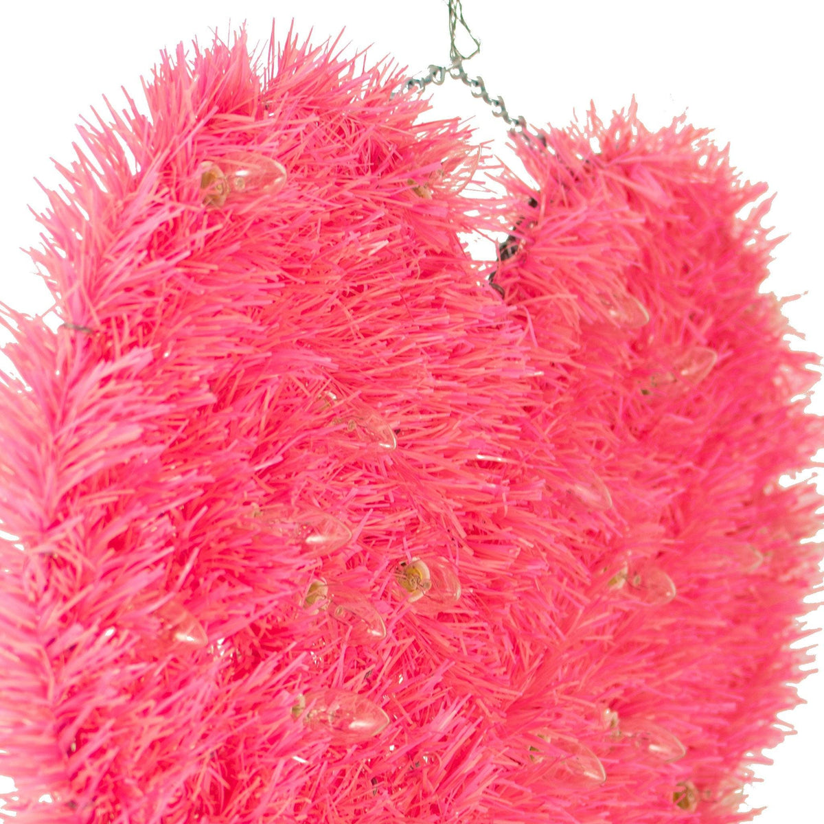 Pre-Lit Valentine's Day Tinsel Hearts with Lights - Lee Display