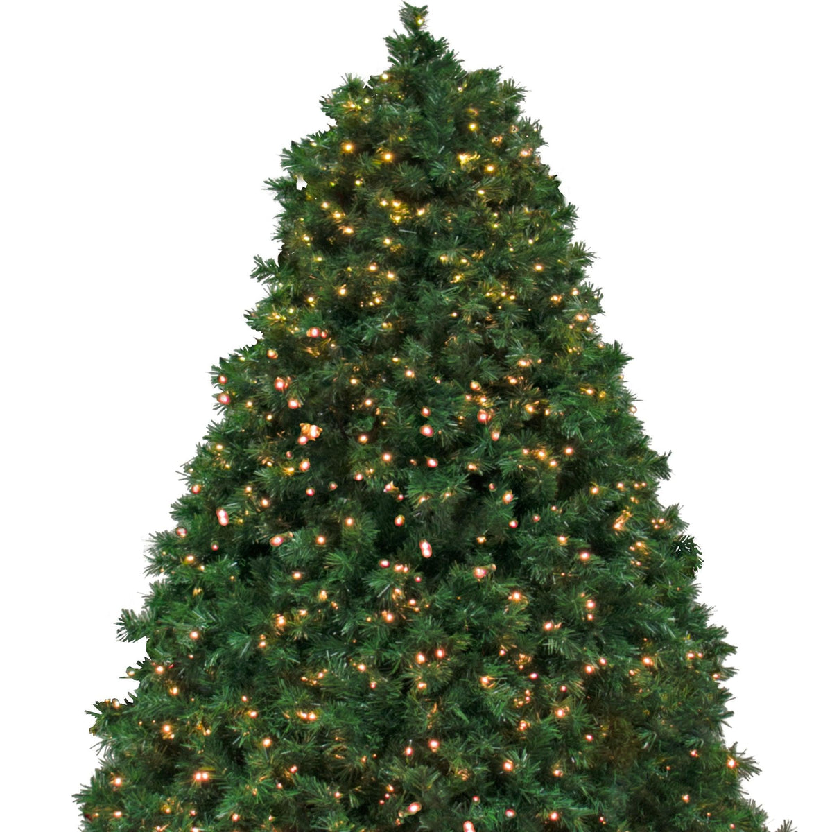 Lee Display's Original 10FT Premier Pine Christmas Trees Pre-Lit with LED Warm White Steady Lights on sale at leedisplay.com