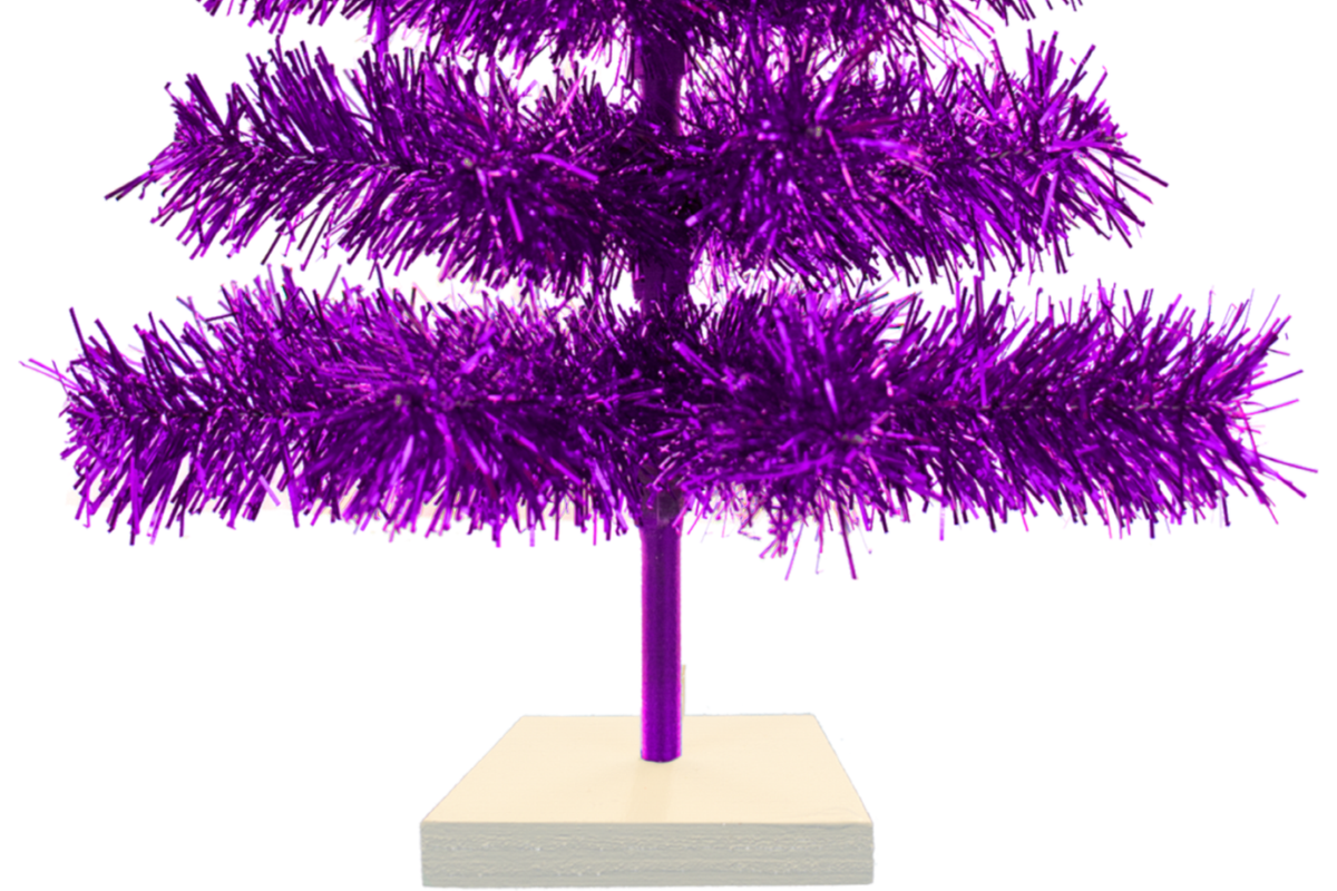 Purple Tinsel Christmas Tree - Lee Display