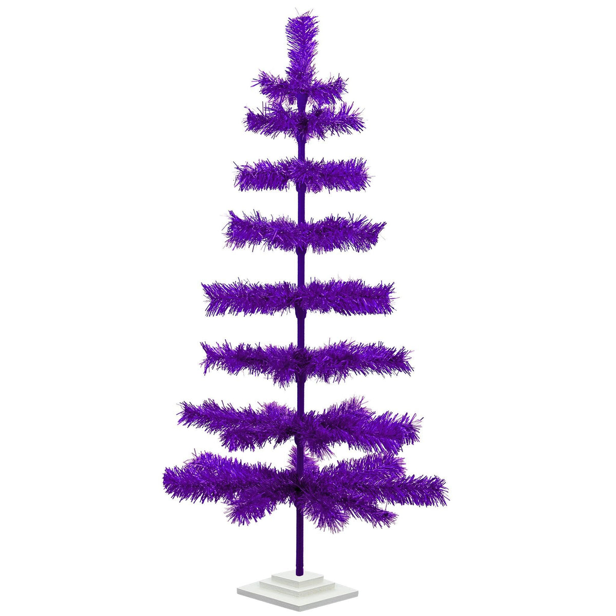 Purple Tinsel Christmas Tree - Lee Display