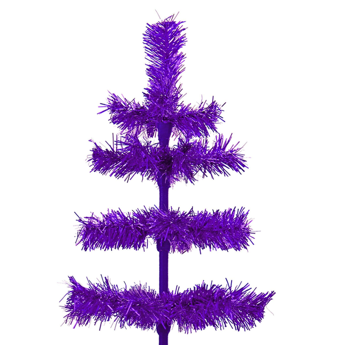 Purple Tinsel Christmas Tree - Lee Display