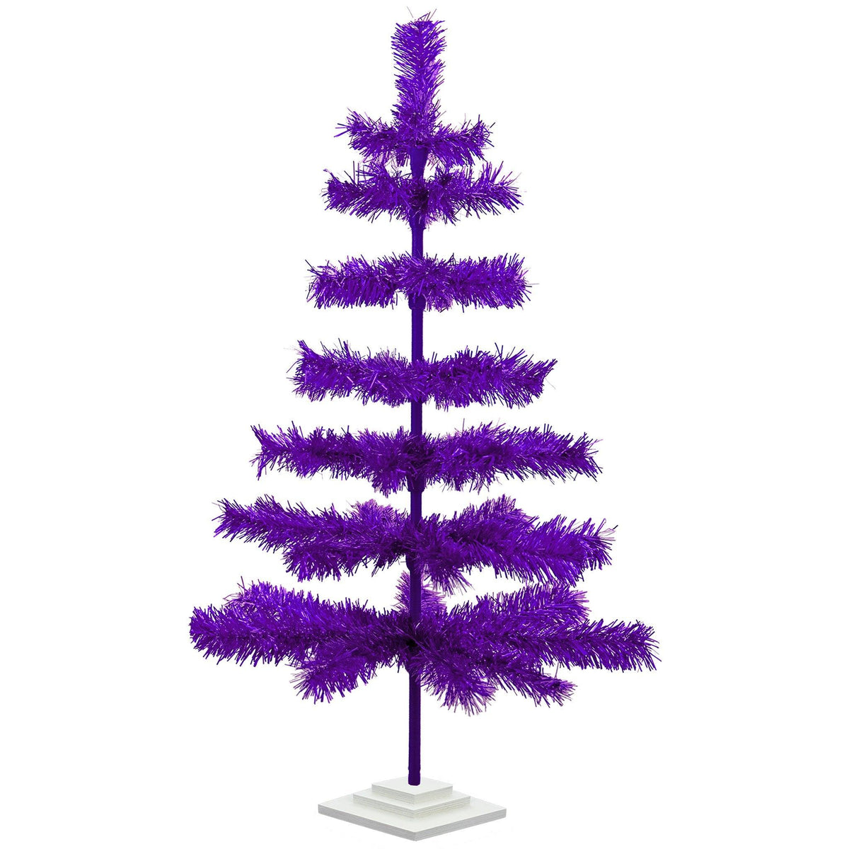 Purple Tinsel Christmas Tree - Lee Display