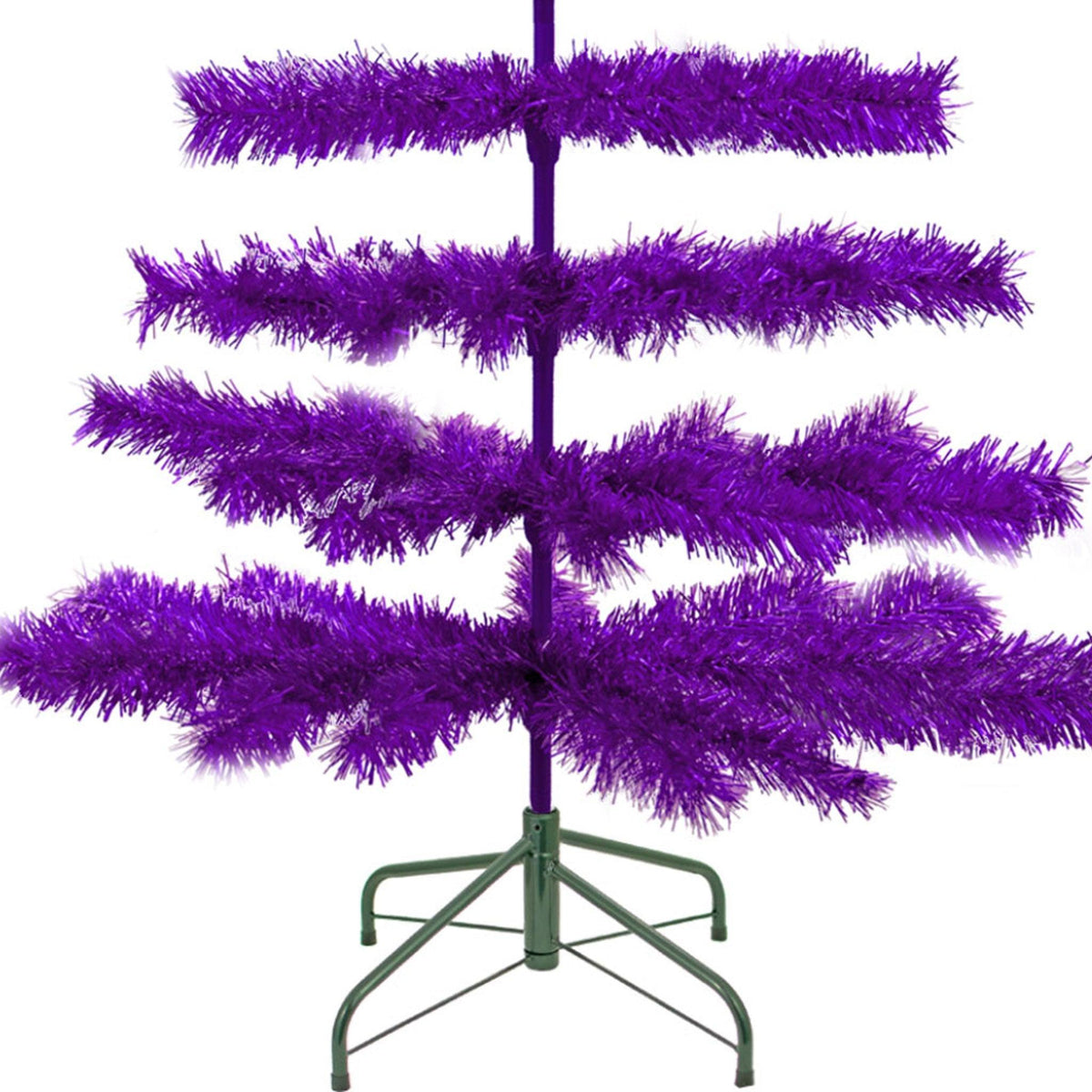 Purple Tinsel Christmas Tree - Lee Display