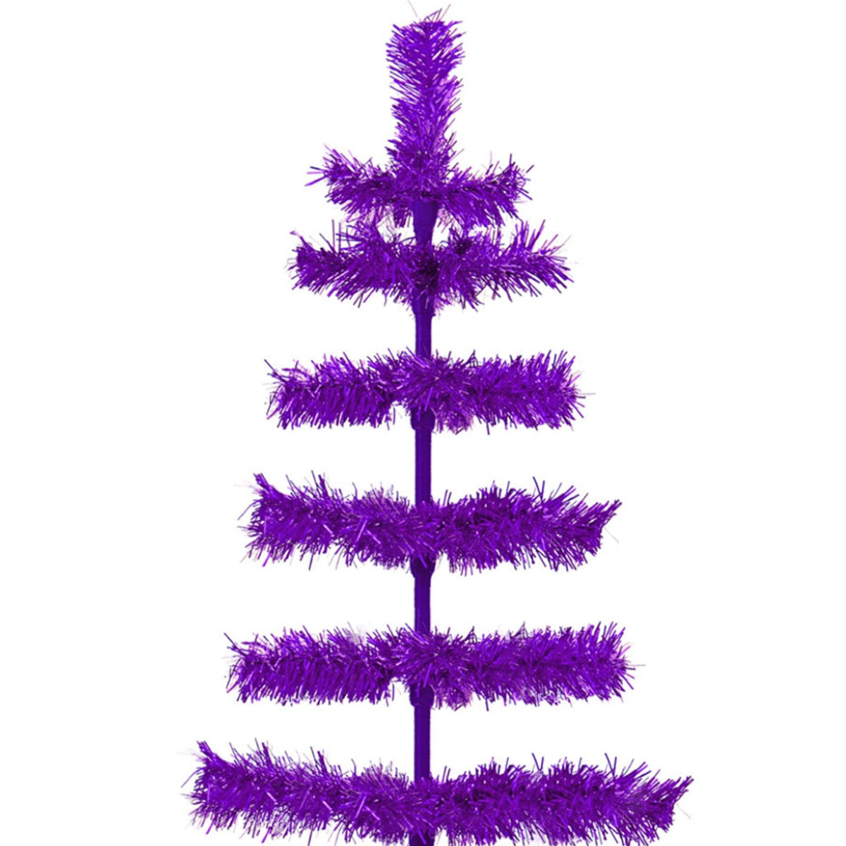 Purple Tinsel Christmas Tree - Lee Display